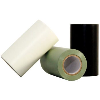 protec Folienklebeband in Weiß, Grün und Schwarz freigestellt