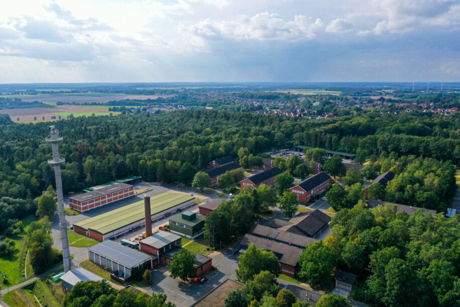 jbs-Gelände in Visselhövede von oben.
